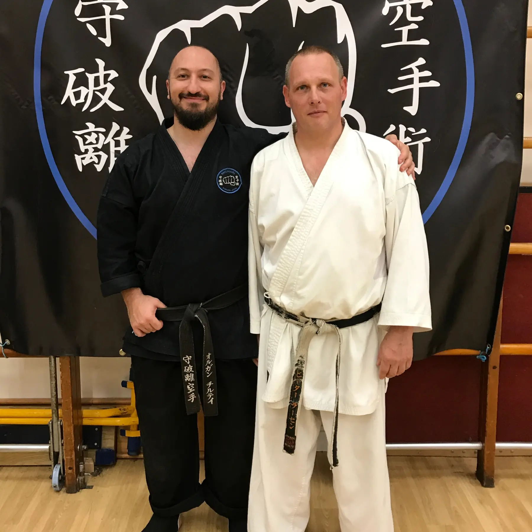 Olgun learning Karate from Peter Larsen Sensei [3rd Dan Karate & 2nd Dan Kobudo]